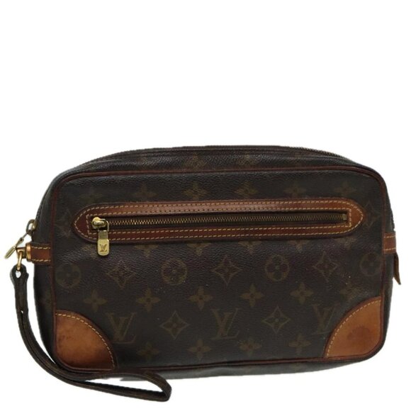 LOUIS VUITTON Monogram Marly Dragonne GM Clutch Bag M51825 LV Auth mr396 - Picture 1 of 16